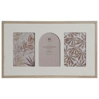 Fotolijsten Home ESPRIT Beige Kristal Hout MDF Scandinavisch 39 X 2 X 24 cm