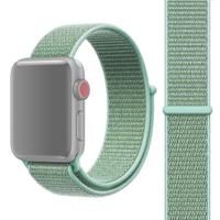 For Apple Watch Series 3 & 2 & 1 38mm Simple Fashion Nylon Watch Strap with Magic Stick(Mint Green)