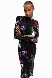 Arty midi-jurk M. Christian Lacroix - BLACK - L