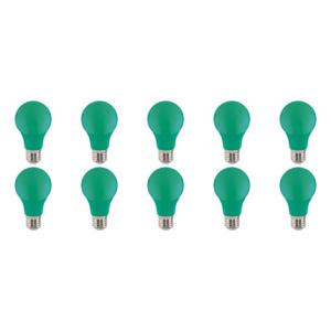 LED Lamp 10 Pack - Specta - Groen Gekleurd - E27 Fitting - 3W