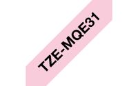 Brother TZe-MQE31 Labeltape pastel Tapekleur: Pastelroze Tekstkleur: Zwart 12 mm 4 m - thumbnail