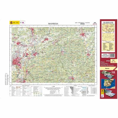 Topografische kaart 363 MT50 Manresa | CNIG - Instituto Geográfico Nacional1