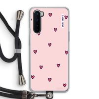 Hartjes: OnePlus Nord Transparant Hoesje met koord