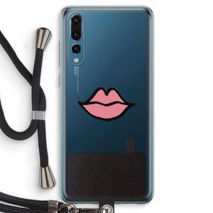 Kusje: Huawei P20 Pro Transparant Hoesje met koord