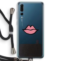 Kusje: Huawei P20 Pro Transparant Hoesje met koord