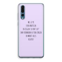 Relatief: Huawei P20 Pro Transparant Hoesje