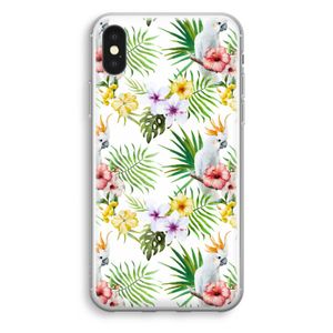 Gele kuif: iPhone X Transparant Hoesje