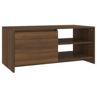 vidaXL Salontafel 102x50x45 cm bewerkt hout bruin eikenkleur