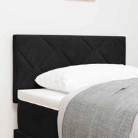 LED Hoofdbord met LED -striplichten Zwart 80 cm Fluweel
