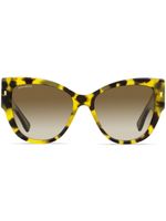 DSQUARED2 EYEWEAR lunettes de soleil teintées à monture papillon - Marron