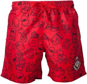 Nintendo - Red Mario Swimshort