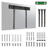 Maclean ultra platte muurbeugel voor TV, 40-85", max VESA 600x400, belastbaar tot 80kg, MC-123