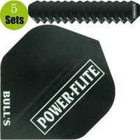 Bulls Powerflite Dartflights 5-Pack - Zwart - thumbnail