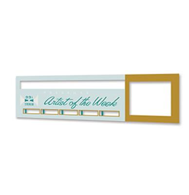Sticker Voor Bovenste Glas Seeburg AY160