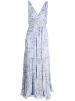 Sachin & Babi floral-print sleeveless dress - Bleu