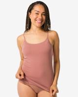 HEMA Dameshemd katoen spaghettibandjes lichtbruin (lichtbruin)