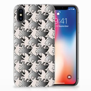 Apple iPhone X | Xs TPU Hoesje Salamander Grey