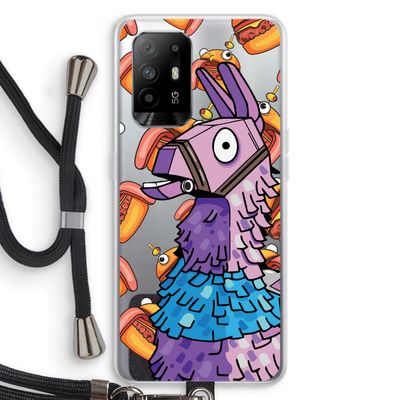 Loot Burger: Oppo A94 5G Transparant Hoesje met koord