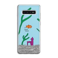 Aquarium: Samsung Galaxy S10 4G Transparant Hoesje