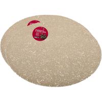 Placemat - Set van 2x stuks - goud - dia 40 cm - rond - kunststof - onderlegger - kerstdiner/diner p