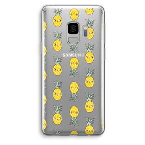 Ananas: Samsung Galaxy S9 Transparant Hoesje
