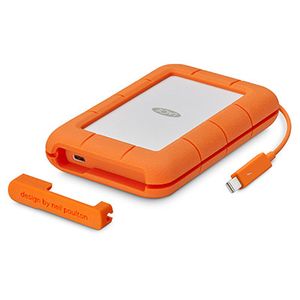 LaCie Rugged Thunderbolt USB-C externe harde schijf 5000 GB Oranje, Zilver