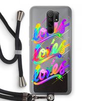Loves: Xiaomi Redmi 9 Transparant Hoesje met koord