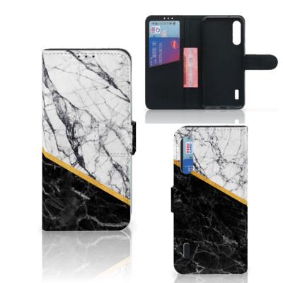 Xiaomi Mi A3 | Bookcase | Marmer Wit Zwart - Origineel Cadeau Man