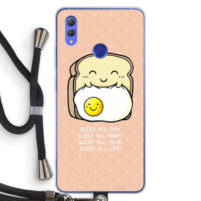 Sleep All Day: Honor Note 10 Transparant Hoesje met koord