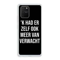 Meer verwacht - Zwart: Samsung Galaxy S10 Lite Transparant Hoesje