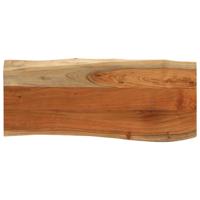Tafelblad rechthoekig natuurlijke rand 90x40x3,8 cm acaciahout - thumbnail