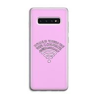 Home Is Where The Wifi Is: Samsung Galaxy S10 4G Transparant Hoesje