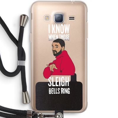 Sleigh Bells Ring: Samsung Galaxy J3 (2016) Transparant Hoesje met koord
