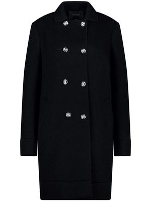 Giambattista Valli manteau mi-long à boutonnière croisée - Noir