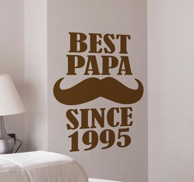 Muursticker personaliseerbaar best papa