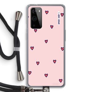 Hartjes: OnePlus 9 Pro Transparant Hoesje met koord