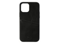 Senza Senza Pure Leather Cover with Card Slot Apple iPhone 12/12 Pro Deep Black