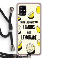Lemonade: Samsung Galaxy A51 5G Transparant Hoesje met koord - thumbnail