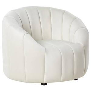 Beliani - MALUNG - Fauteuil - Crème - Fluweel