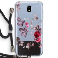 Mooie bloemen: Samsung Galaxy J5 (2017) Transparant Hoesje met koord