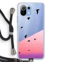 Fly away: Xiaomi Mi 11 Lite Transparant Hoesje met koord