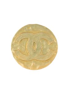 CHANEL Pre-Owned broche CC à logo - Or