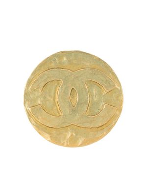 CHANEL Pre-Owned broche CC à logo - Or