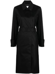 Calvin Klein trench ceinturé à col italien - Noir