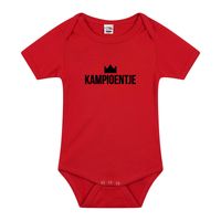 Belgie supporter Kampioentje verkleed/cadeau baby rompertje rood jongen/meisje EK / WK supporter