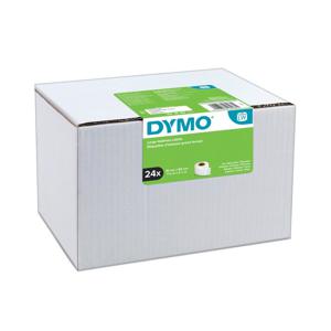 Dymo Value Pack: etiketten LabelWriter ft 89 x 36 mm, wit, doos van 24 x 260 etiketten