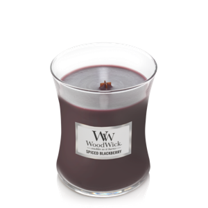 Woodwick spiced blackberry medium candle