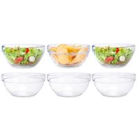 Vivalti Schaaltjes / kommetjes - 18x stuks - 10 x 4 cm - glas - salade / dessert / sauzen schalen - thumbnail