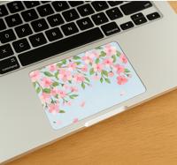 Bloemen vingerafdruk hoes touchpad sticker