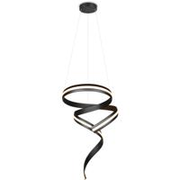 LED Hanglamp - Cinque Cisenna - 1 Lichtpunt van 80 Watt - Rond - Dimbaar - Aanpasbare Lichtkleur - Hoogte Aanpasbaar - Mat Zwart - Metaal